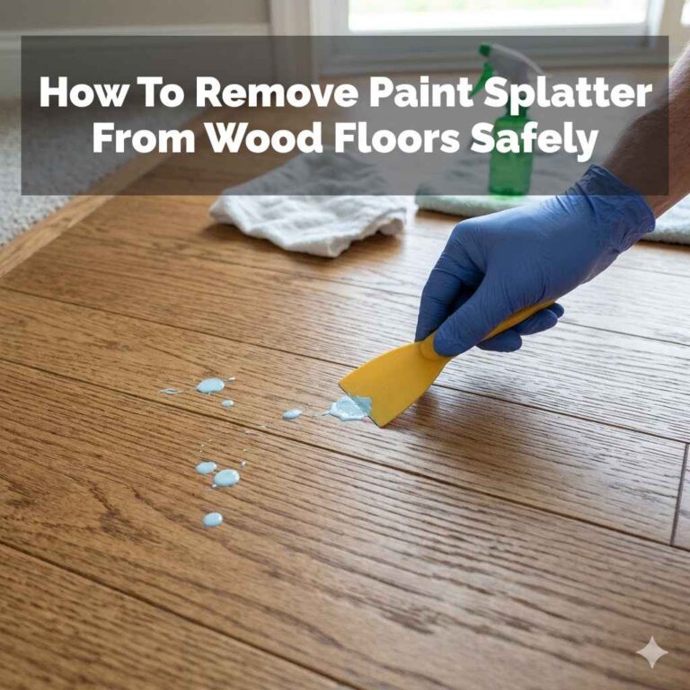 How To Remove Paint Splatter From Wood Floors Safely