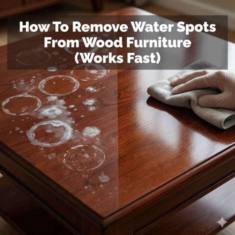 How To Remove Water Spots From Wood Furniture