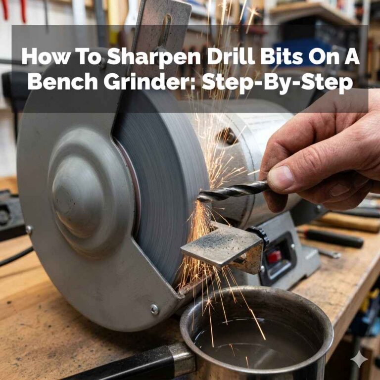 How To Sharpen Drill Bits On A Bench Grinder
