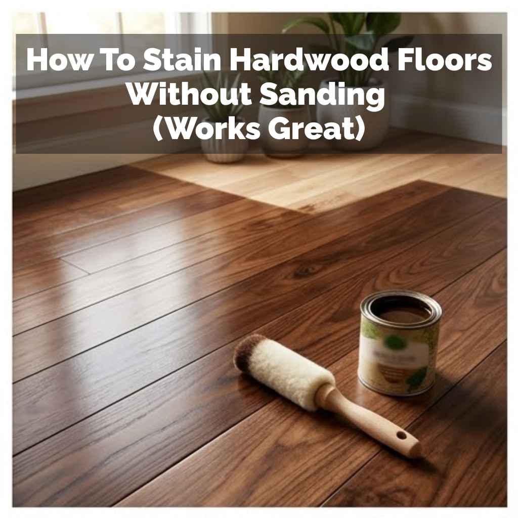 How To Stain Hardwood Floors Without Sanding