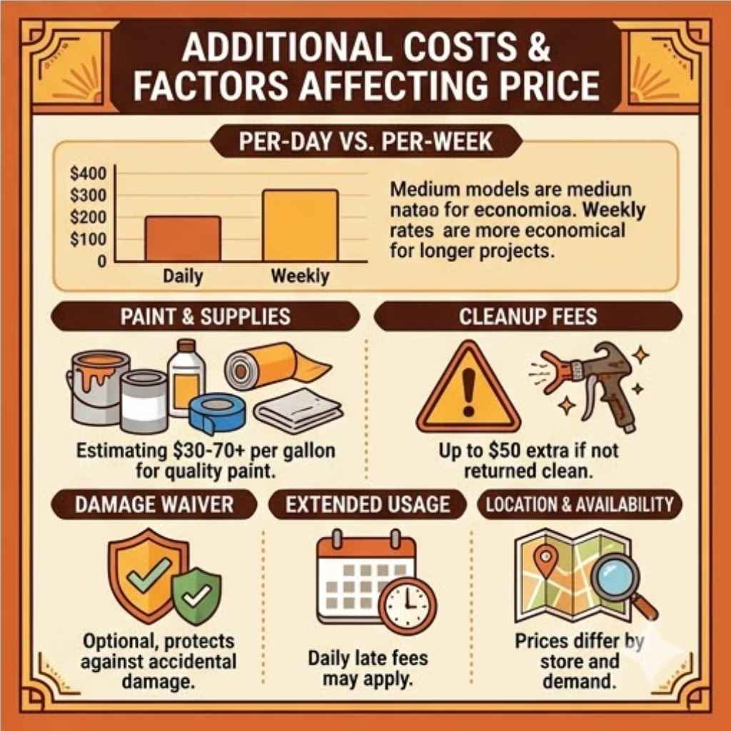 Understanding Paint Sprayer Rental Costs
