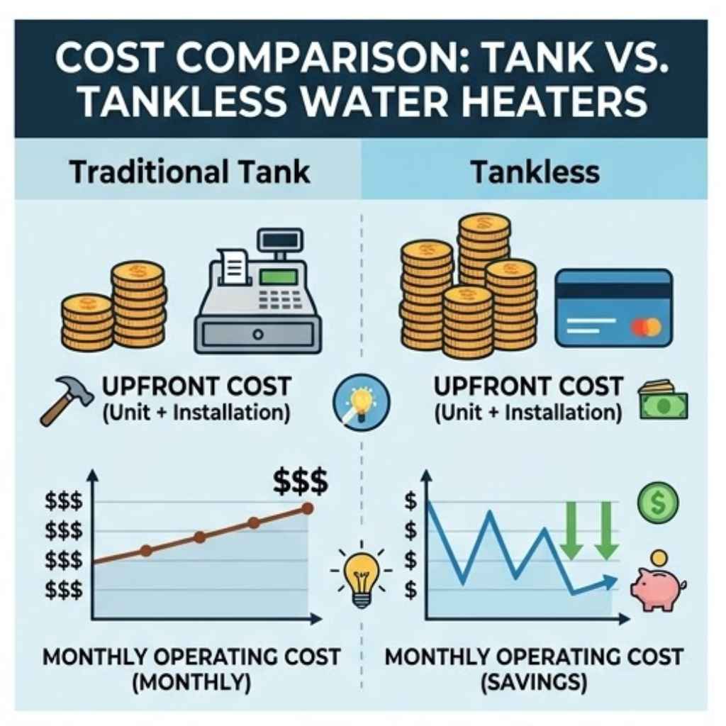 Understanding Tankless vs. Traditional Water Heaters