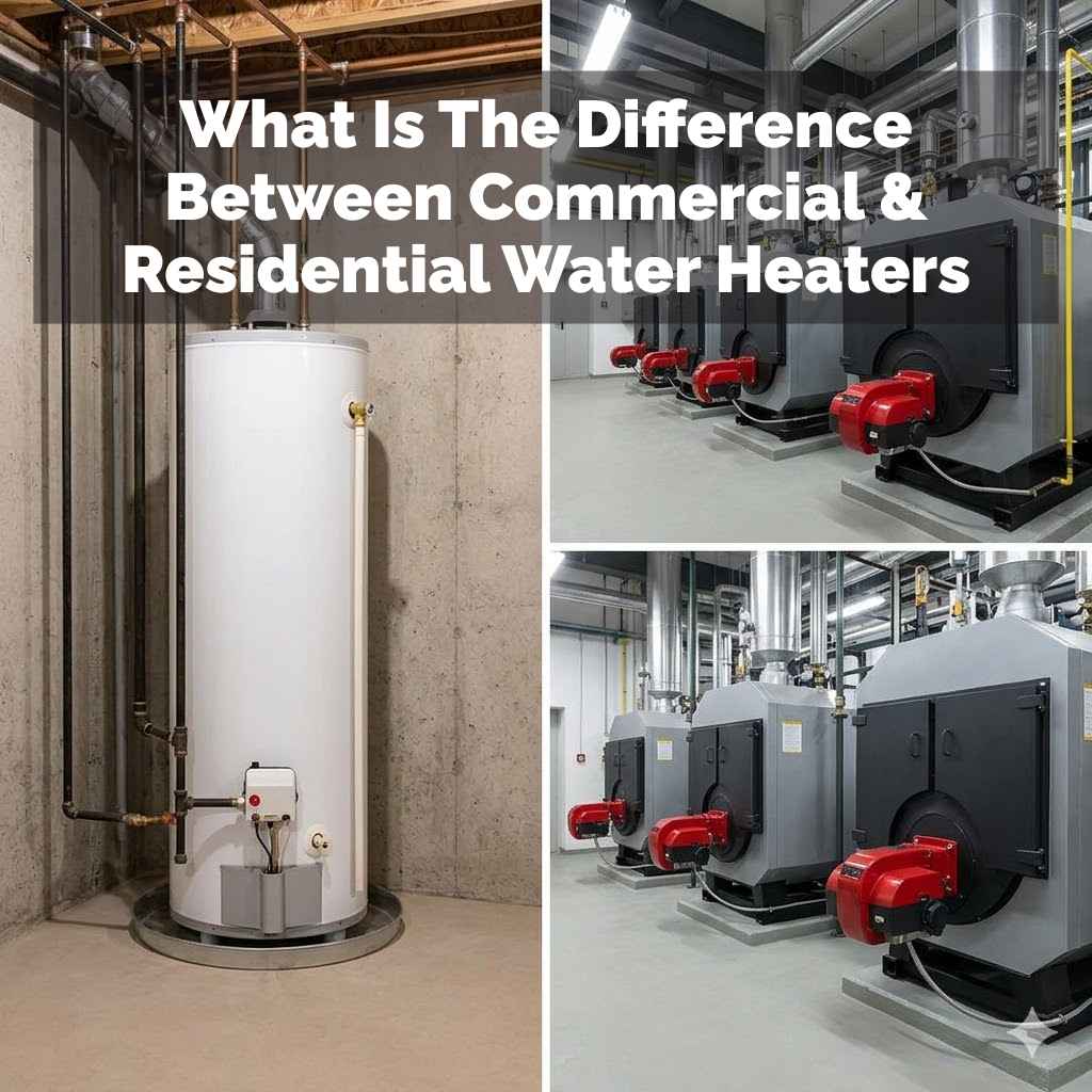 What Is The Difference Between Commercial & Residential Water Heaters