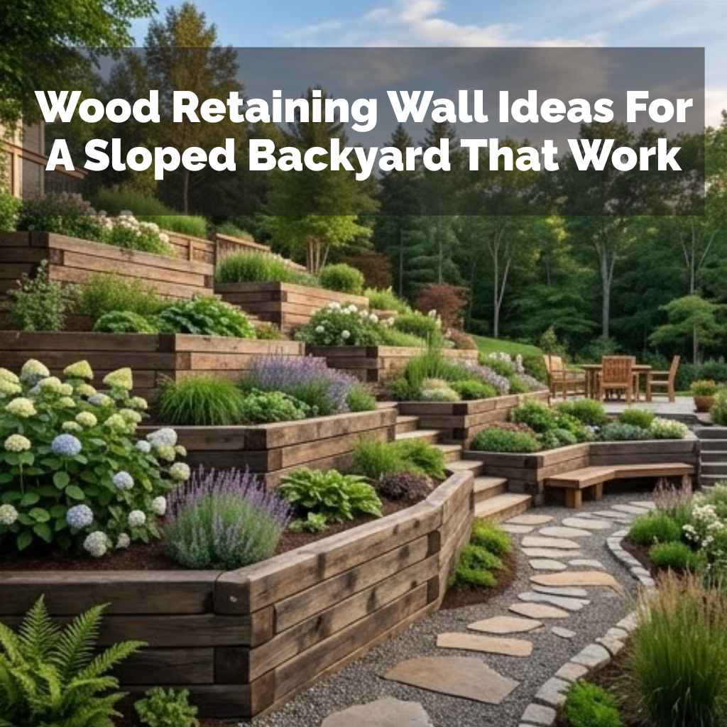 Wood Retaining Wall Ideas For A Sloped Backyard That Work