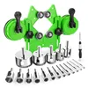 Diamond hole saw kit 18 piece with suction cup for tile