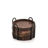 SAMHITA mango wood coasters set of 4 with holder