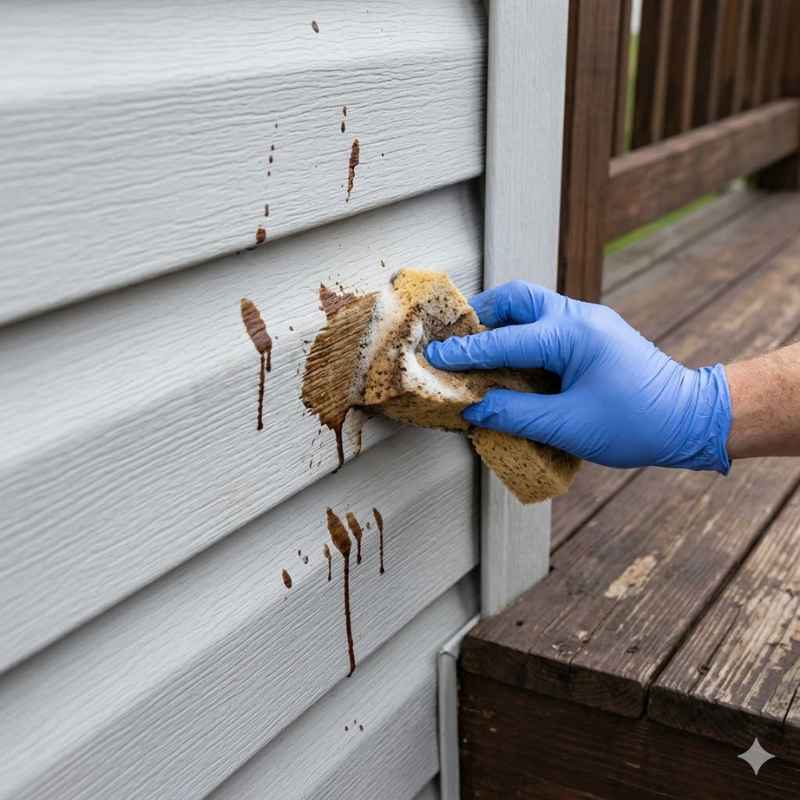 How Do I Remove Deck Stain From Vinyl Siding