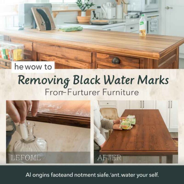 How To Get Rid Of Black Water Marks On Wood Furniture