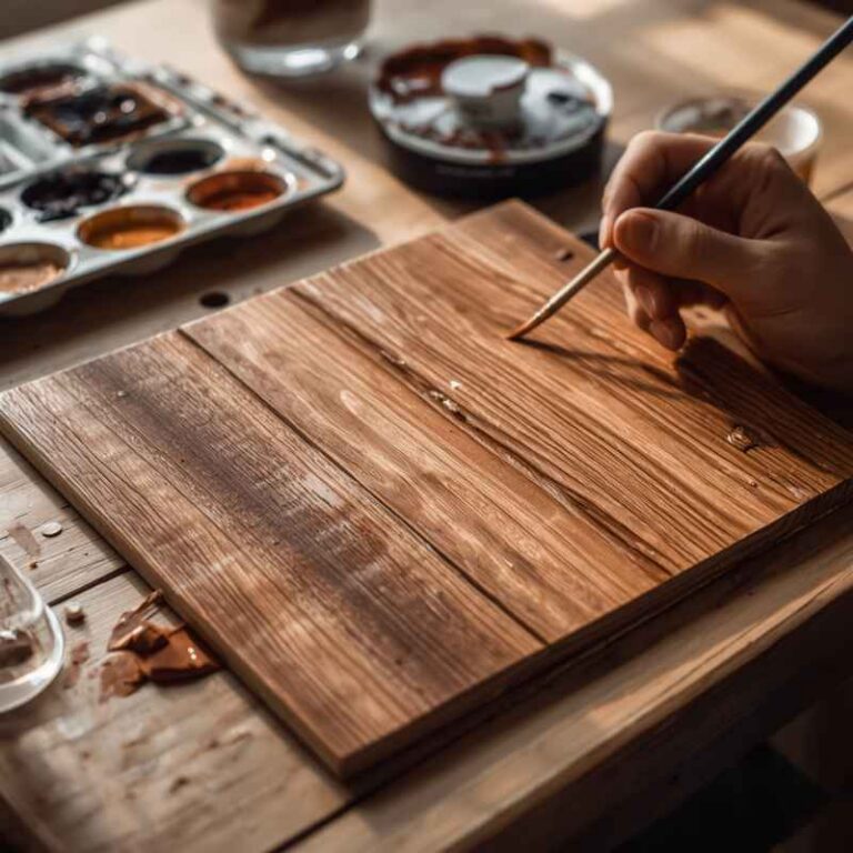How To Paint A Wood Grain Effect With Acrylics