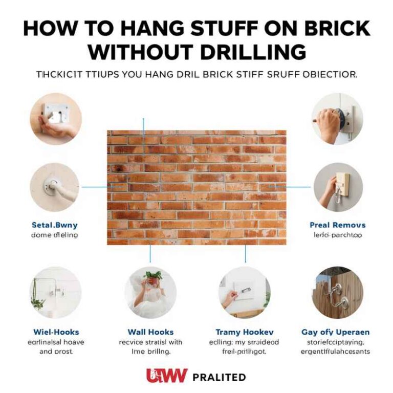 How To Hang Stuff On Brick Without Drilling