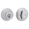 Kwikset 660 SmartKey deadbolt lock, satin chrome