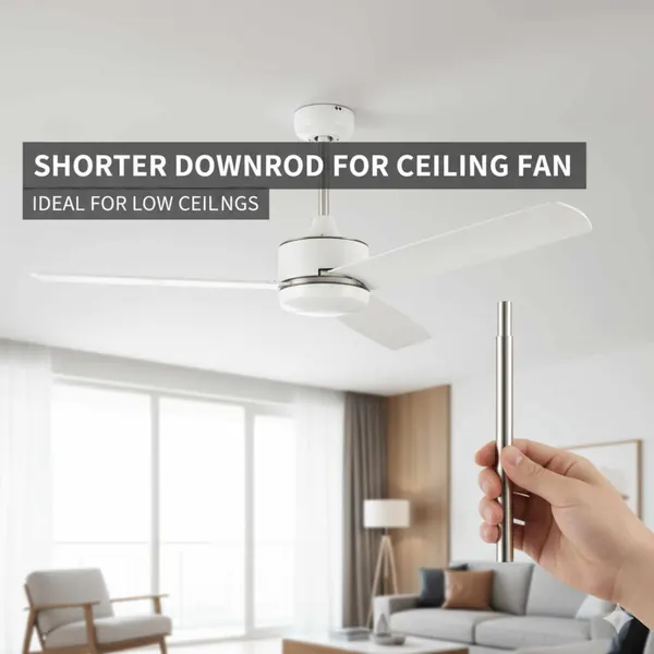 Shorter downrod for ceiling fan