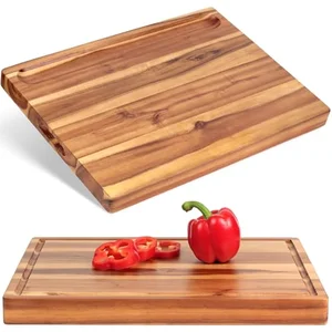 Acacia wood cutting board 17x13x1.5 inch budget option