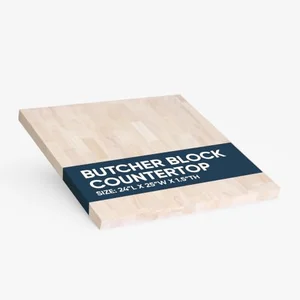 AllForWood hevea rubberwood butcher block countertop
