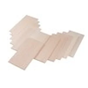 Balsa wood sheets used for building lightweight surfboards