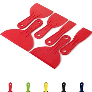 Bates plastic putty knife set 6 pack flexible scrapers