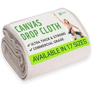 Canvas drop cloth for painting projects