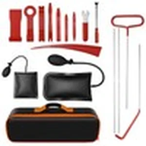 Stainless steel car lockout tool kit with J-hook