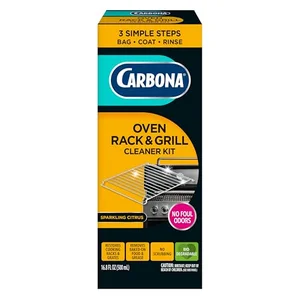 Carbona oven rack and grill cleaner kit with bag and gloves