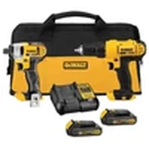 DEWALT 20V cordless drill and impact driver combo kit for sconce mounting