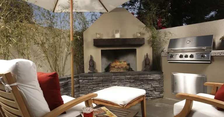 Covered patio with seating and shade, the kind of space a tarp cover protects