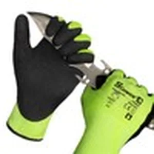 Cut resistant work gloves for handling broken glass