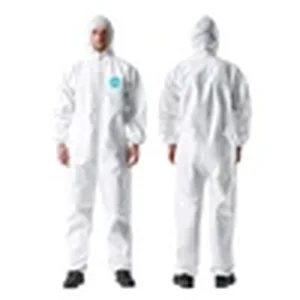 Full body disposable coverall suit for paint spray protection