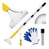 DIYSELF adjustable long-handle floor scraper for concrete paint removal