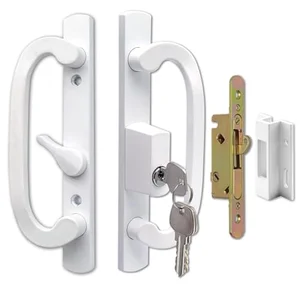 DOORME sliding glass door handle set with keyed lock