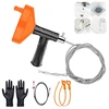 33 Feet Heavy Duty Drain Snake Auger (with Gloves)