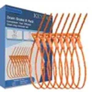 Drain snake hair clog remover 25 inch barbed hook 8 pack