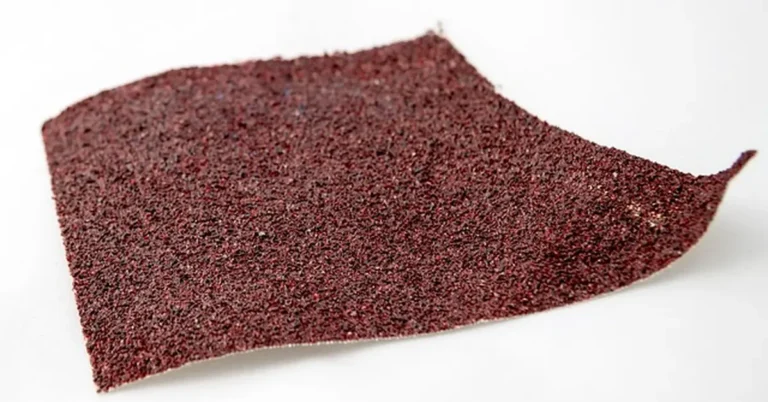 emery cloth sheet with abrasive grit texture