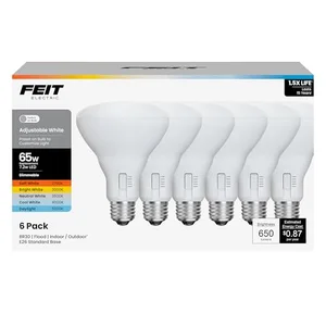 Feit Electric BR30 LED dimmable bulb 6 pack