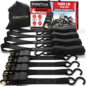 FORTEM ratchet tie down straps 4 pack