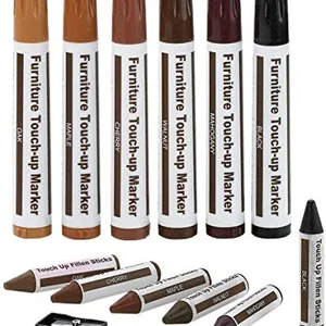 Furniture repair kit wood markers and wax sticks 13 piece set