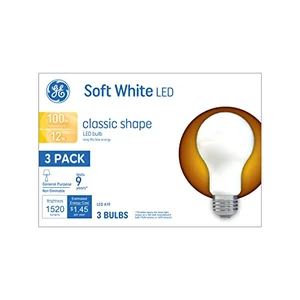 GE LED light bulbs 100 watt soft white A19 3 count