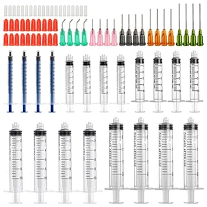 Glue applicator syringe with blunt tip needle