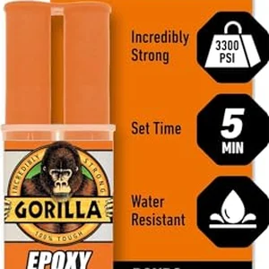 Gorilla 2 part epoxy adhesive syringe pack