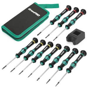 GRENPRO 10 piece magnetic precision screwdriver set