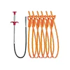 Flexible hair drain clog remover tool for quick bathtub drain fixes