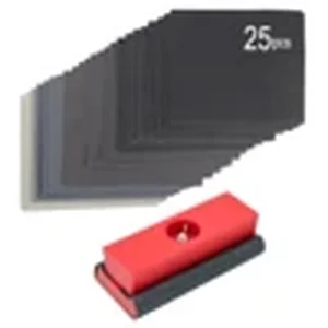 Hand sanding blocks set for spot-sanding hardwood floor stains