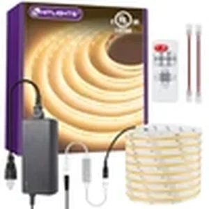 HitLights COB LED strip light kit in warm white with remote control
