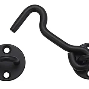 hook and eye gate door latch barn door lock black
