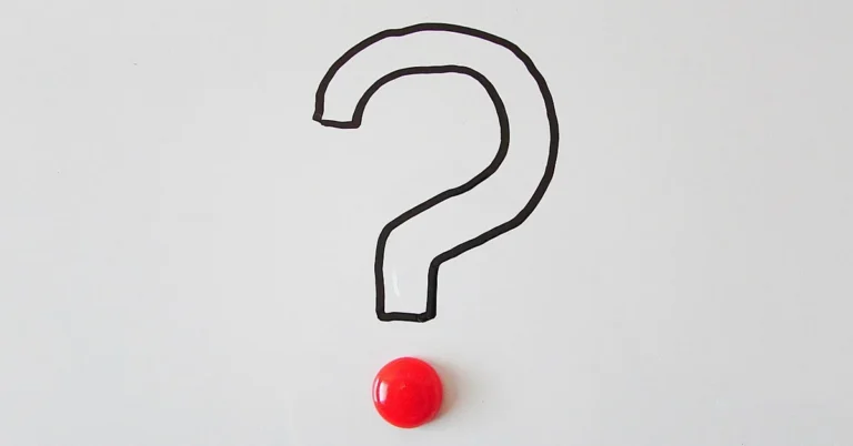 Red question mark illustration representing how many trivia questions to prepare
