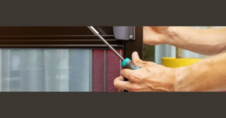 installing a self-closing hinge on a screen door