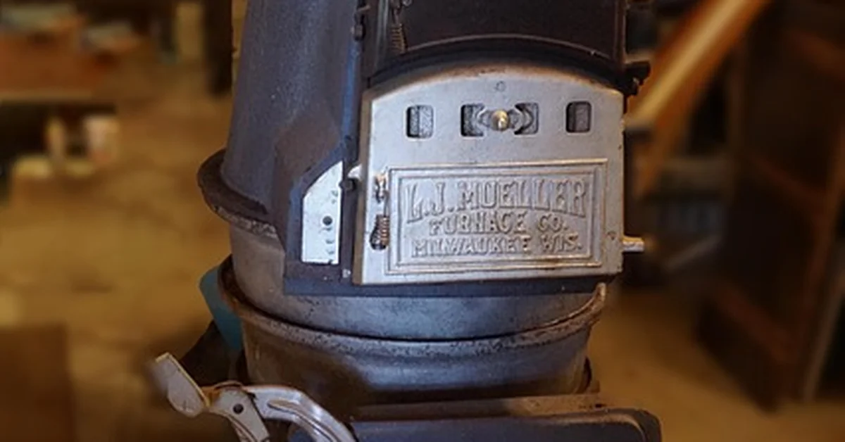 Cast iron wood stove used for eco-friendly home heating