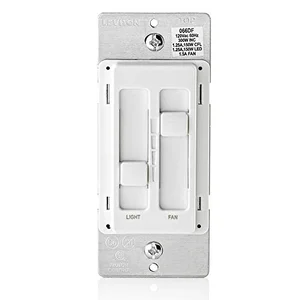 Leviton SureSlide ceiling fan control and dimmer switch