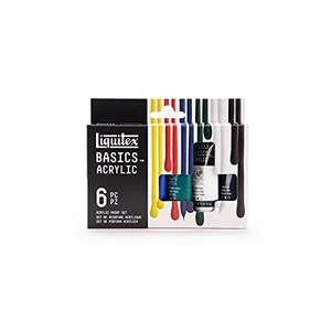 Liquitex Basics acrylic paint set primary colors 6 tubes