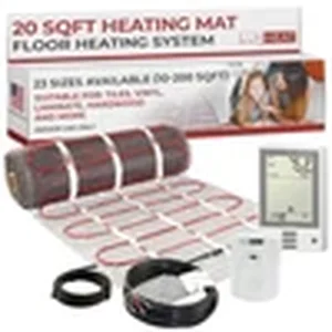 LuxHeat heated floor mat kit with programmable thermostat