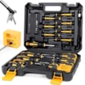 43-piece magnetic screwdriver set for accessing washer panels and manual release